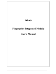 OP-69 Fingerprint Integrated Module User`s Manual