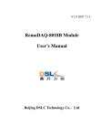 RemoDAQ-8018B Module User`s Manual