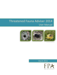 Threatened Fauna Adviser 2014 User Manual