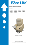 Page 1 Lift Chair User Manual Models: CH4002 CH4003 CH4005