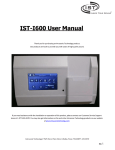 IST-I600 User Manual - Intrasonic Technology