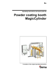 Powder coating booth MagicCylinder