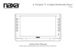 9” Portable TV & Digital Multimedia Player Instruction