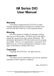 tM Series DIO User Manual