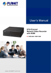 NVR-820_1620 User Manual - PLANET Technology Corporation.