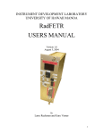 RADFETR Users Manual V1.0