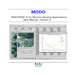 MODO-5 User Manual - ReSe - Remote Sensing Applications