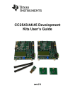 CC2543/44/45 Development Kit User`s Guide
