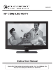 19” 720p LED HDTV