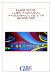 Evaluation Of Quantitative Faecal Immunochemical Tests For