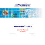 Mediatrix 2102 User`s Manual (SIP version)