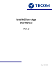 Mobile2Door App User Manual