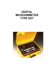 DIGITAL MICROHMMETER TYPE DO7