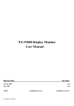 EX-91080 Display Monitor User Manual