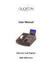 User Manual QMP 2000 - Sydney Cash Registers