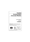 Analog-Digital Converter Module User`s Manual (Hardware)