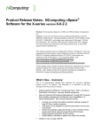 Product Release Notes: NComputing vSpace Software for