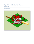 Digital Diamond Baseball User Manual