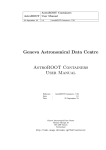 Geneva Astronomical Data Centre AstroROOT Containers