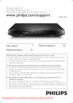 Philips BDP1200 User Guide Manual