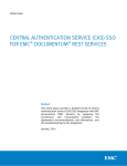 CAS SSO FOR EMC DOCUMENTUM REST SERVICES