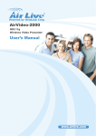 AirVideo-2000 User`s Manual - Airlivecam.eu | Kamery Airlive