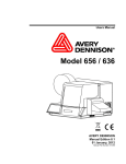 Model 656 / 636 - Avery Dennison