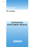 YRC Series CE marking Supporting Supplement Manual