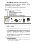 Quick Start Up Guide for GateGuard Kit