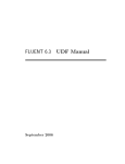 FLUENT 6.3 UDF Manual