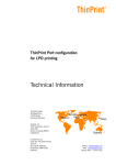 ThinPrint Port configuration for LPD printing