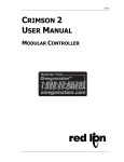 Crimson 2 User Manual Modular Controller PDF