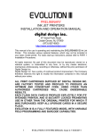 Evolution III Manual (English version, PDF)