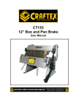 CT153 - 12" BOX AND PAN BRAKE