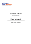 Inverter + UPS User Manual