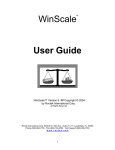 WinScale User Guide