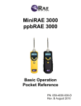 MiniRAE 3000: User Manual