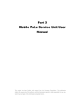 Part 2 Mobile PeLe Service Unit User Manual