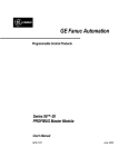 Series 90-30 PROFIBUS Master User`s Manual, GFK-2121