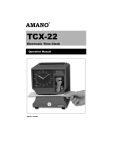 TCX-22 English/Spanish Operation Manual