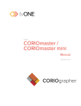 CORIOmaster / CORIOmaster mini Manual