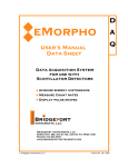 eMorpho User Manual - Bridgeport Instruments Home