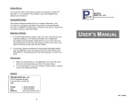 USER`S MANUAL - Protex Safe Co.