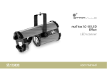 maTrixx SC-50 LED Effect LED scanner user manual