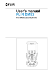 User`s manual FLIR DM93