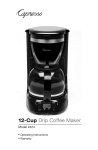 12-Cup Drip Coffee Maker