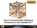 How to Accommodate Additional Processors in the CubeSat Kit™