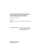 Device Specifics Reference Manual for DEC GKS and DEC PHIGS