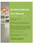 PCI-M512/M512U User Manual