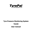 Tyre Pressure Monitoring System TA22X User manual